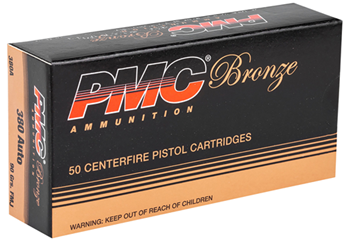 Pmc 74066 PMC 380A Bronze 380 Automatic Colt Pistol Full Metal Jacket 90 GR 50Box/20Case