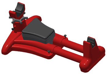 Mtm Molded Prod 74527 MTM Case-Gard KSR-30 K-Zone Shooting Rest Rifle/Handgun Red Plastic