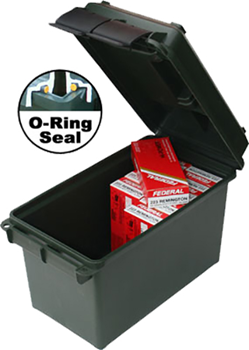 Mtm Molded Prod 74530 MTM Case-Gard AC50C-11 Ammo Can  50 Cal Rifle Forest Green Polypropylene