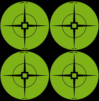 Birchwood Labor 74835 Birchwood Casey 33933 Target Spots 3" Green Crosshair Self-Adhesive 40 Pack