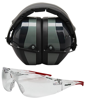 Champion Traps 74850 Champion Targets 40622 Eyes & Ears Combo 26 dB Over the Head Black Ear Cups with
