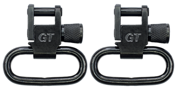 Grovtec Usa Inc 75618 Grovtec US Inc GTSW02 Locking Swivel  Set Rifle 1.25" Black Oxide Steel