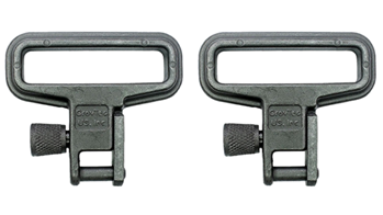 Grovtec Usa Inc 75620 Grovtec US Inc GTSW05 Mil-Force Swivel  Set Rifle 1.25" Black Zinc Phosphate Ste