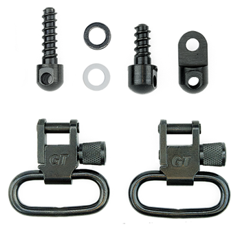 Grovtec Usa Inc 75624 Grovtec US Inc GTSW27 Locking Swivel  Set Rifle 1" Black Oxide Ruger 10/22,