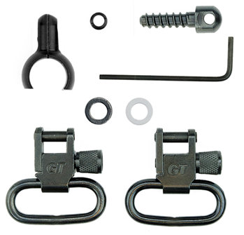 Grovtec Usa Inc 75628 Grovtec US Inc GTSW43 Swivel Set Tube .630"-.675" 1" Black Steel Rifle