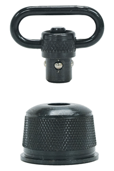 Grovtec Usa Inc 75630 Grovtec US Inc GTSW296 Mag Cap With Swivel Shotgun 1" Push Button Black Oxide Re