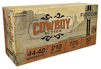 Fiocchi Ammunit 76205 Fiocchi 4440CA Cowboy Action  44-40 Win 210 gr Lead Round Nose Flat Point (LRNFP