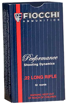 Fiocchi Ammunit 76617 Fiocchi 22FHPSUB Shooting Dynamics 22LR 40GR Subsonic HP 50Bx/100Cs