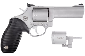 Taurus 2992049 Model M992 Tracker 22 LR/22 Mag 4" 9rd Ribber Grip Overlay SS