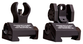 77136 Troy Ind SSIGIARSMBT00 BattleSight Micro Set HK Front, Round Rear Black for FN S