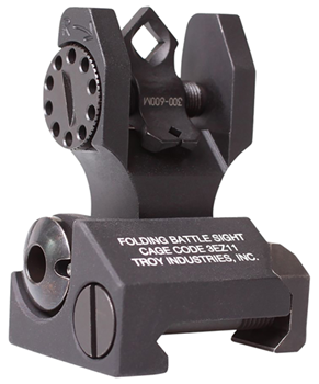77140 Troy Ind SSIDDOARFBT00 Dioptic BattleSight Rear Sight Folding Black for AR-Platf