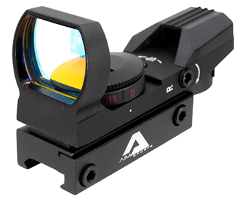 Aim Sports Inc 77204 Aim Sports RT401 Reflex Classic Edition Matte Black 1x34mm Illuminated Red Multi