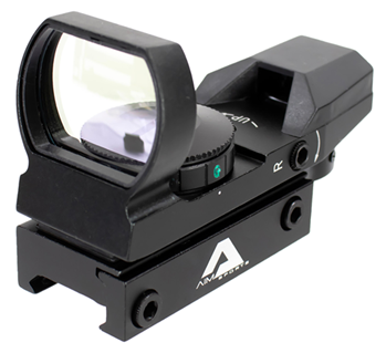 Aim Sports Inc 77205 Aim Sports RT403 Reflex Classic Edition Matte Black 1x 34mm Dual Illuminated (Gr