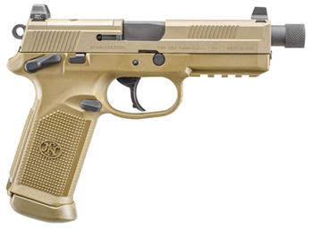 FNH 66968 FNX-45 Tactical 45ACP NS 15+1 4" 3 Mags FDE Poly Grips/FDE Slide