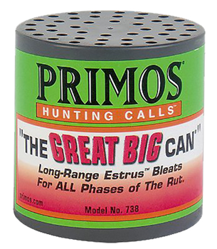 79074 Primos 738 The Great Big Can Doe Bleat Attracts Deer Green Plastic