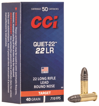 Cci/speer 79871 CCI 960 Quiet-22 22 LR 40GR LRN 50 Box/100 Case