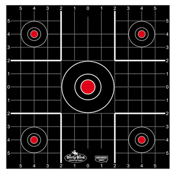 Birchwood Labor 79915 Birchwood Casey 35212 Dirty Bird Sight-In 12" Target 12 Pack