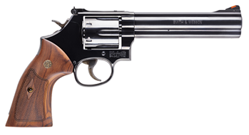 Smith & Wesson 150908 586 Classic Single/Double 357 Magnum 6" 6 Wood Blued