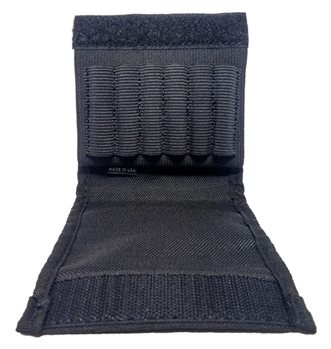 Grovtec Usa Inc 81281 Grovtec US Inc GTAC83 Buttstock Cartridge Holder  with Flap Rifle 6rd Rounds Bla