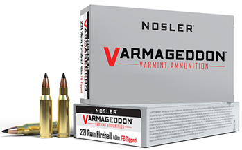 81555 Nosler 65125 Varmageddon  221 Rem Fireball 40 gr Flat Base Tipped (FBT) 20 Bx/ 1