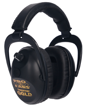 Altus Brands 83112 Pro Ears GSP300BLK Predator Gold Electronic Muff 26 dB Over the Head Black Ear C