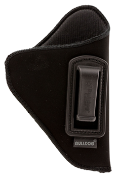 Bulldog Cases 8315 Bulldog DIP-2/24 Deluxe  Black Synthetic Suede IWB for 2-2.50" Barrel Revolvers