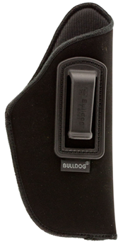 Bulldog Cases 8320 Bulldog DIP-7 Deluxe  Black Synthetic Suede IWB for Compact Autos w/ 2.50-3.75"