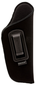 Bulldog Cases 8321 Bulldog DIP-8/15 Deluxe  Black Synthetic Suede IWB for Most 2-3" Barrel SubCompa