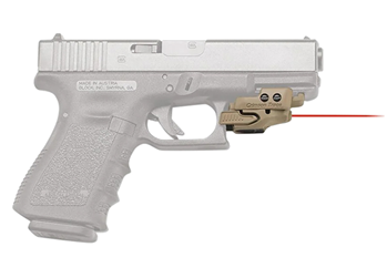 83516 Crimson Trace CMR201CTAN Rail Master <5mW Intensity .50"@50ft 50 ft 1/3N 3 Volt