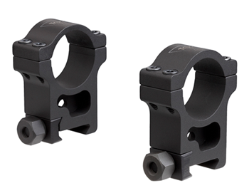 83601 Trijicon AC22011 Scope Ring Set  Picatinny Rail Extra High 30mm Tube Black Hardc