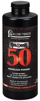 Alliant Powder/ 83636 Alliant Powder RELODER50 Rifle Powder Reloder 50 Rifle 50 Cal Caliber 1 lb