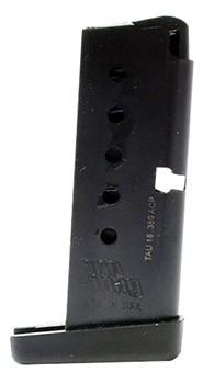 Promag 83728 ProMag TAU18 OEM  Blued Steel Detachable 6rd for 380 ACP Taurus TCP