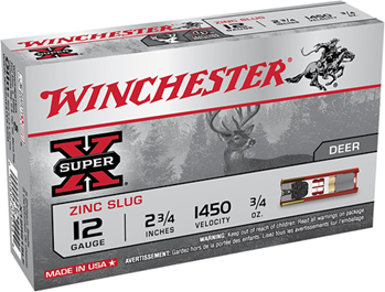 Winchester Ammu 84056 Winchester Ammo X12RS15LF Super-X 12 Gauge 2.75" 1 oz Slug Shot 5 Bx/ 50 Cs