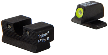84571 Trijicon SG103Y HD NS Sig 220/229 3Dot Yellow Tritium Front Blk Rear