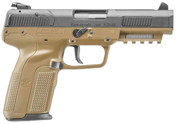 FIVE-SEVEN FNH 3868929352 Five-seveN Std 5.7mmX28mm 4.75" 10+1 Ambi FDE