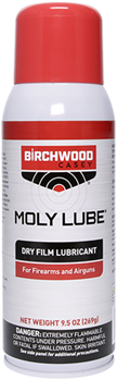 Birchwood Labor 85413 Birchwood Casey 40140 Moly Lube Dry Film Lubricant Lubricates 9.50 oz Aerosol