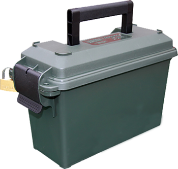 Mtm Molded Prod 85420 MTM Case-Gard AC30T-11 Ammo Can  30 Cal Handgun Forest Green Polypropylene