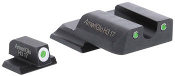 Ameriglo 85474 AmeriGlo SW145 Tritium Set S&W M&P Shield 3Dot Grn