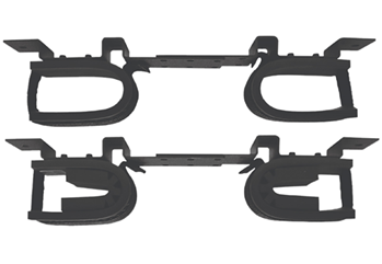 85652 Rugged Gear 10075 Gun Rack Overhead 2 Rifle/Shotgun Black Steel