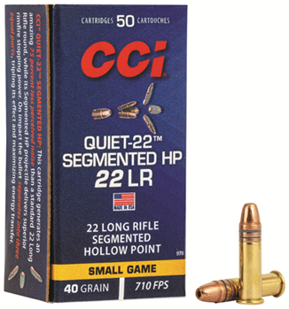 Cci/speer 85713 CCI 970 Quiet-22 22 LR 40GR CPRN 50Box/100Case