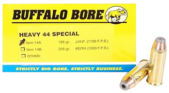 86247 Buffalo Bore Ammunition 14A20 Heavy  44 S&W Spl 180 gr Jacketed Hollow Point (JH