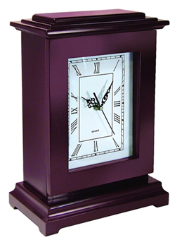 Ps Products 87971 PSPI RGC Concealment Rectangle Clock 13x9x6 Wood Mahogany