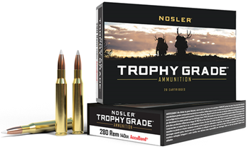 88229 Nosler 48545 Trophy Grade  280 Rem 140 gr AccuBond 20 Bx/ 10 Cs