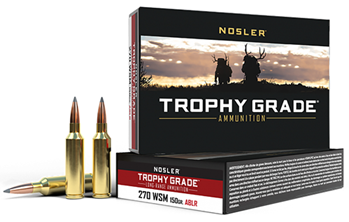 88239 Nosler 60114 Trophy Grade Long Range 270 WSM 150 gr AccuBond Long Range 20 Bx/ 1
