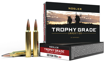 88247 Nosler 60129 Trophy Grade Long Range 300 RUM 210 gr AccuBond Long Range 20 Bx/ 1
