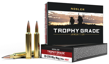88248 Nosler 60133 Trophy Grade Long Range 30-378 Wthby Mag 210 gr AccuBond Long Range