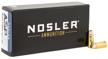 88255 Nosler 51017 Match Grade  9mm Luger +P 115 gr Jacketed Hollow Point (JHP) 50 Bx/