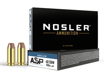 88257 Nosler 51181 Match Grade 40 S&W Jacketed Hollow Point 150 GR 50Box/10Case