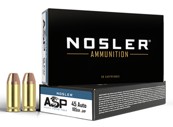 88259 Nosler 51271 Match Grade  45 ACP 185 gr Jacketed Hollow Point (JHP) 50 Bx/ 10 Cs