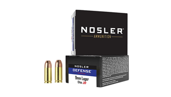 88261 Nosler 38432 Performance Bonded 9mm+P Hollow Point 124 GR 20Box/10Case